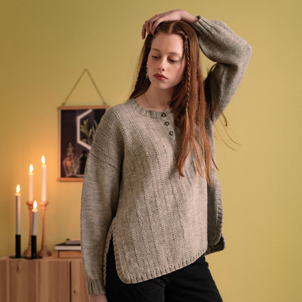 Silver Birch Sweater - tröja med knäppning